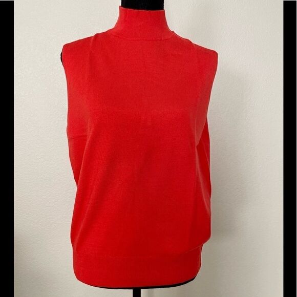 NWT Ann Taylor Mock Neck Sweater Shell - Picture 1 of 9